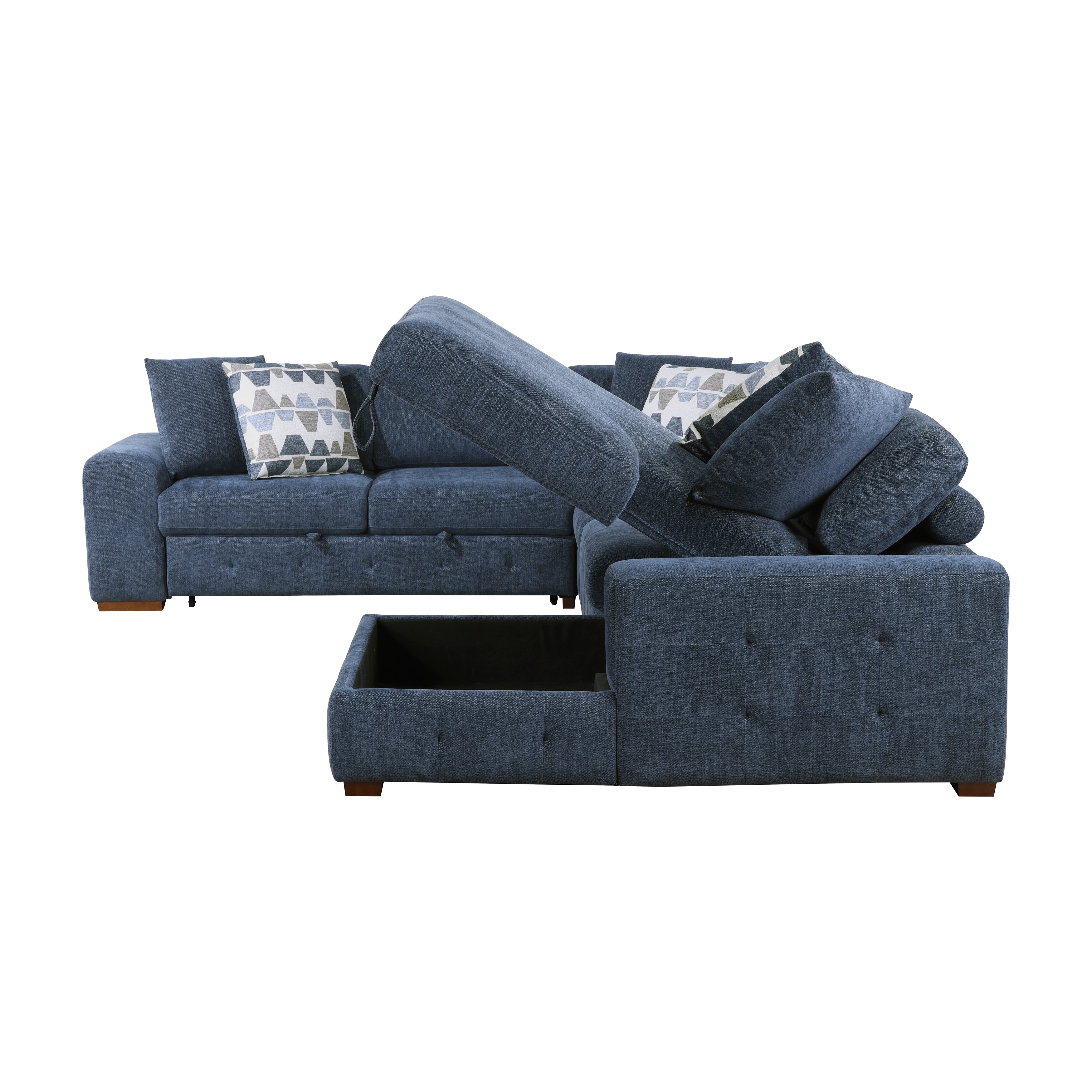 9624BU*42LRC (4)4-Piece Sectional with Right Chaise - 9624BU*42LRC - Bien Home Furniture & Electronics