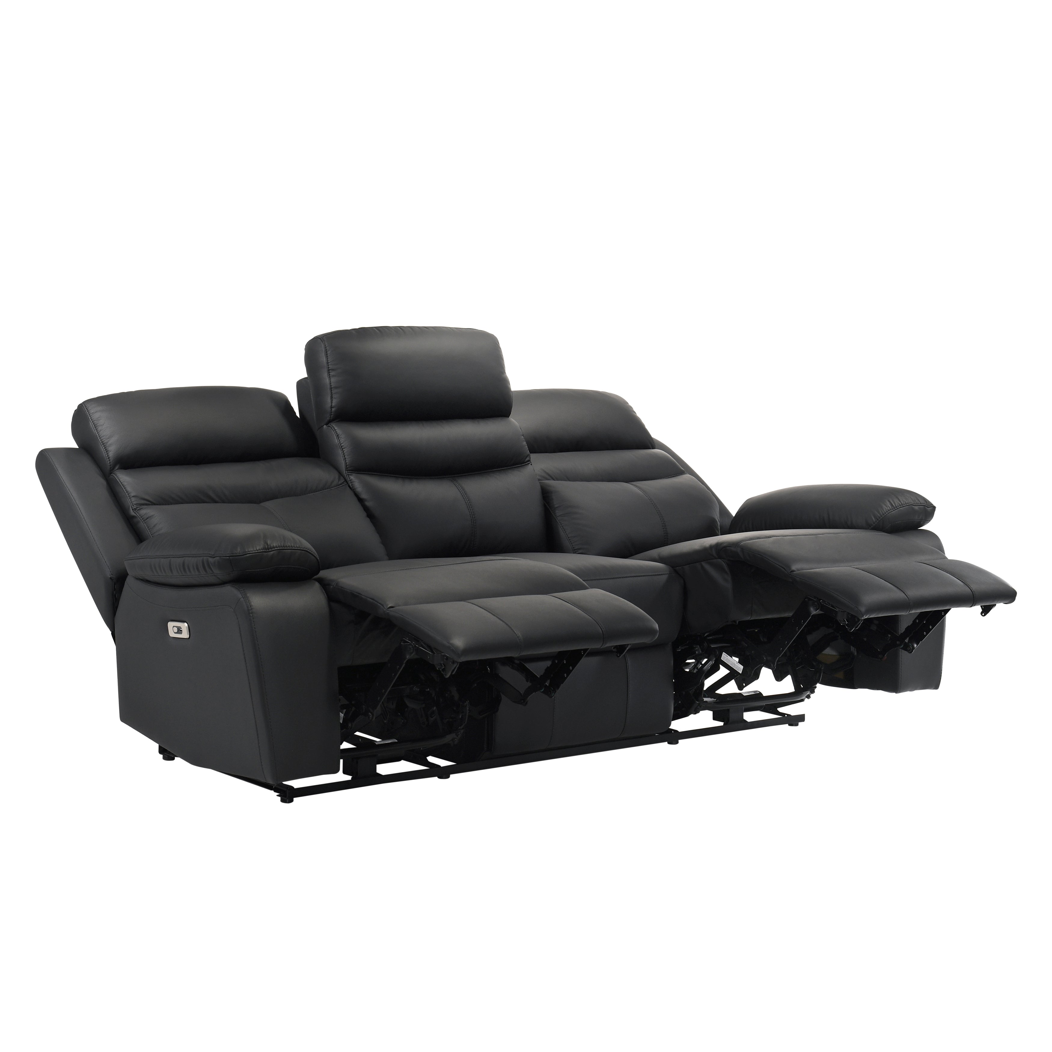 9628BLK*2PW 2pc Set: Sofa, Love (Power) - 9628BLK*2PW - Bien Home Furniture & Electronics