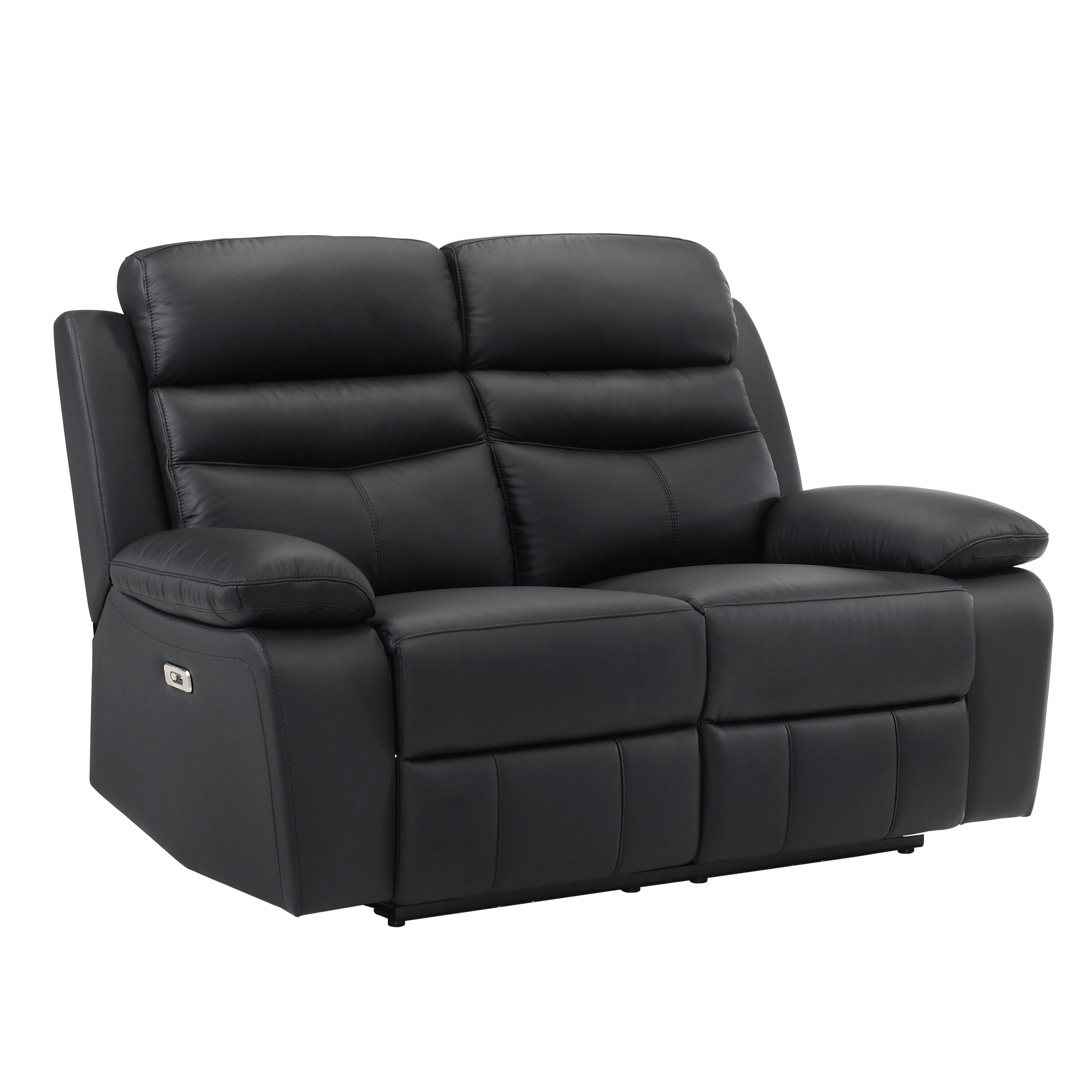9628BLK-2PW Power Double Reclining Love Seat - 9628BLK-2PW - Bien Home Furniture & Electronics