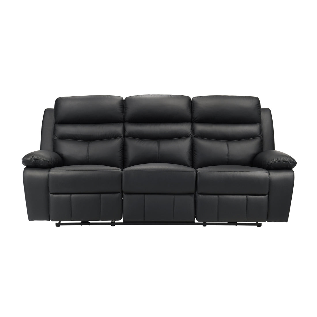 9628BLK-3PW Power Double Reclining Sofa - 9628BLK-3PW - Bien Home Furniture & Electronics