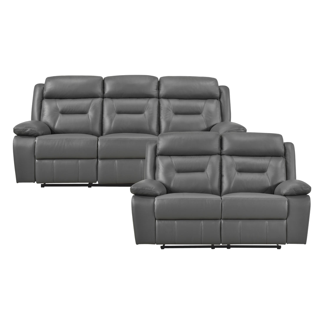 9629DGY*2 2pc Set: Sofa, Love - 9629DGY*2 - Bien Home Furniture & Electronics