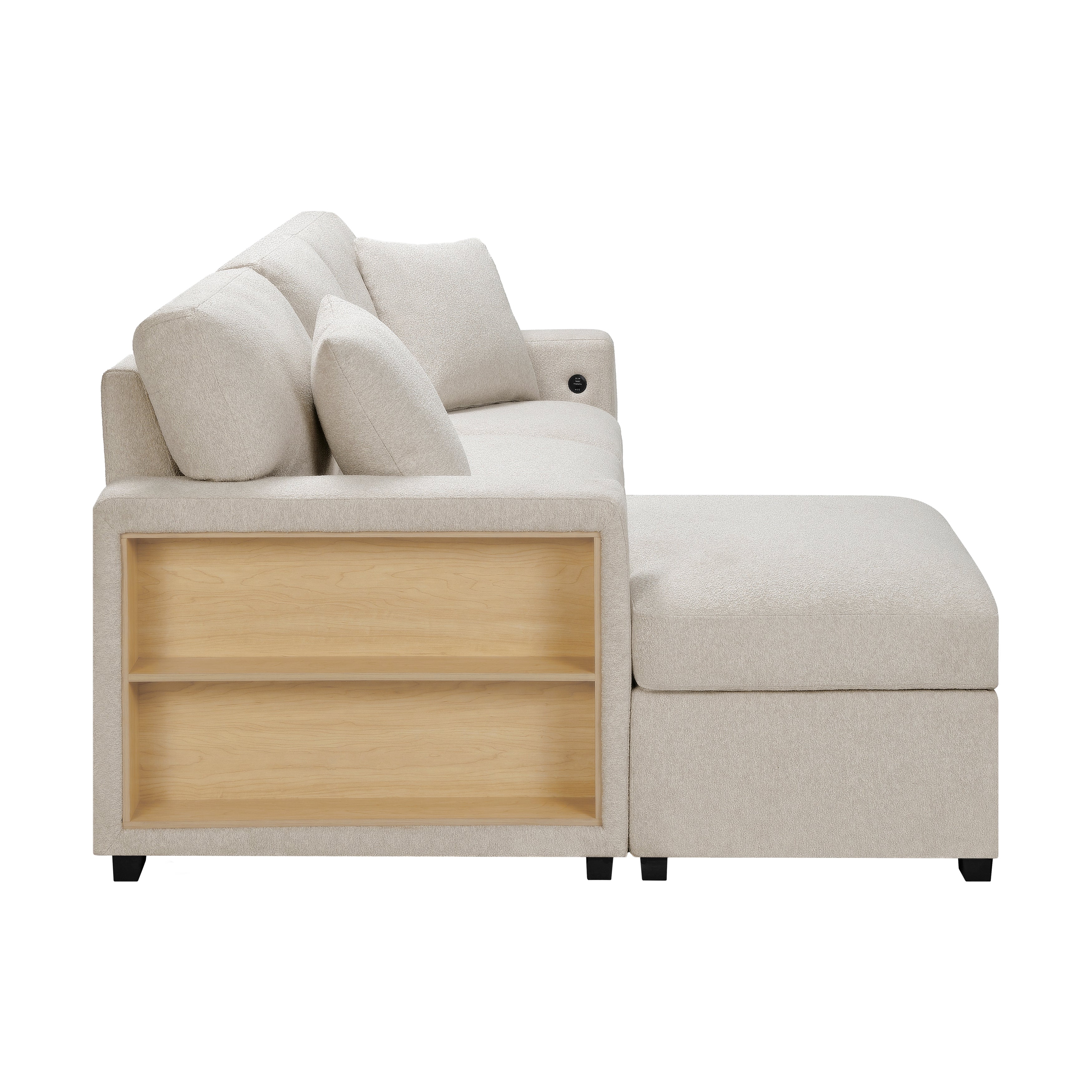 9630BE*2LC2R (2) Sectional with Left Chaise, Pull-out Bed and Hidden Storage - 9630BE*2LC2R - Bien Home Furniture & Electronics