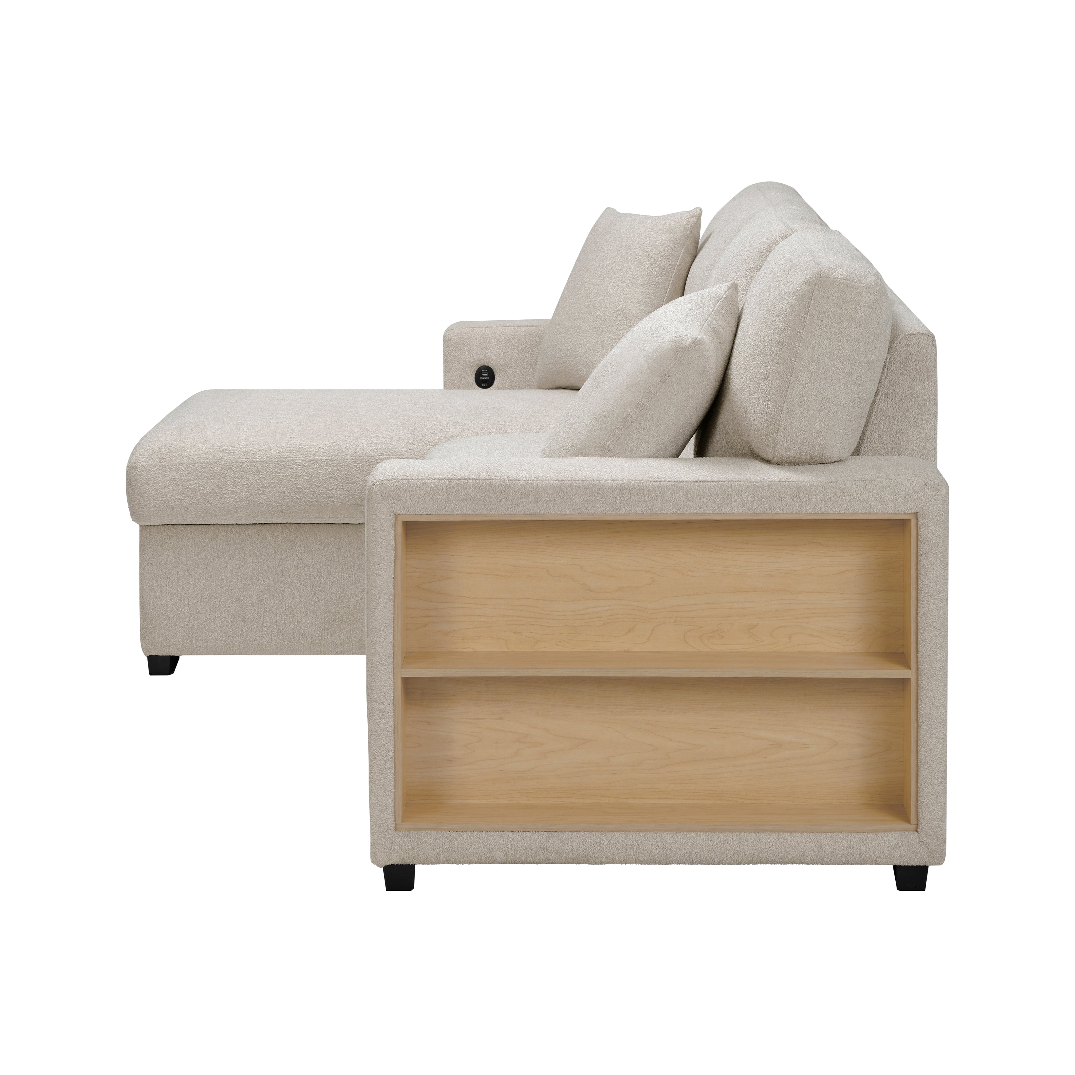 9630BE*2LC2R (2) Sectional with Left Chaise, Pull-out Bed and Hidden Storage - 9630BE*2LC2R - Bien Home Furniture & Electronics