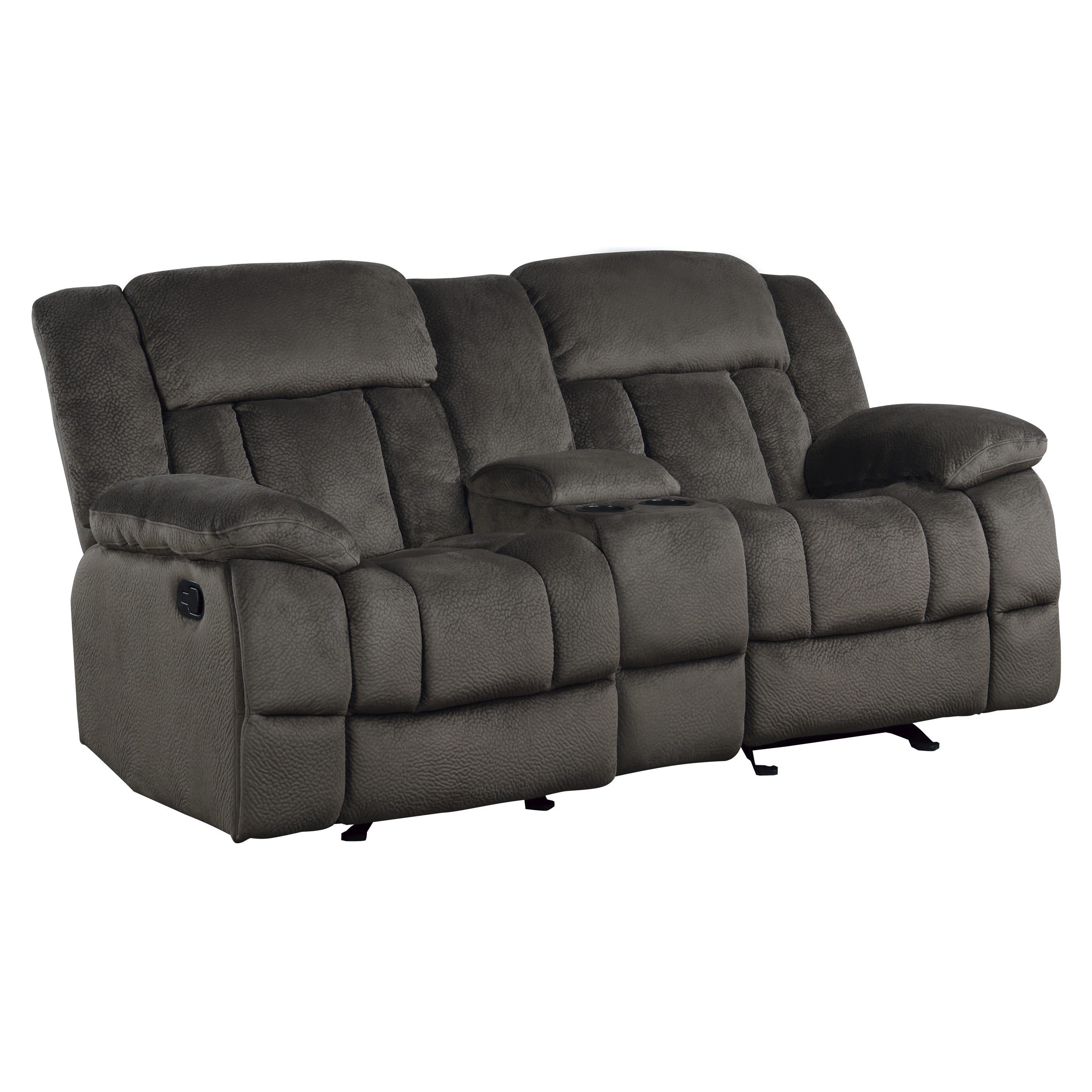 9636-2 Double Glider Reclining Loveseat with Center Console - 9636-2 - Bien Home Furniture & Electronics