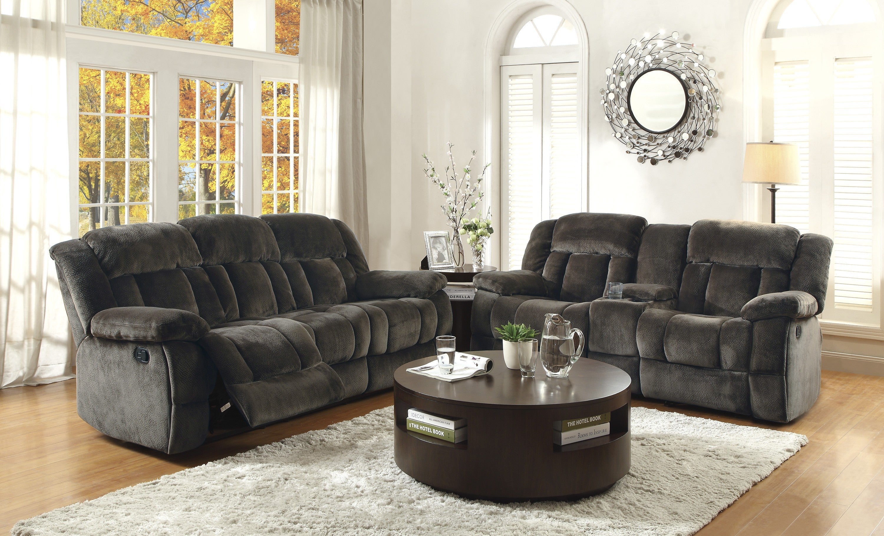 9636-3 Double Reclining Sofa - 9636-3 - Bien Home Furniture & Electronics