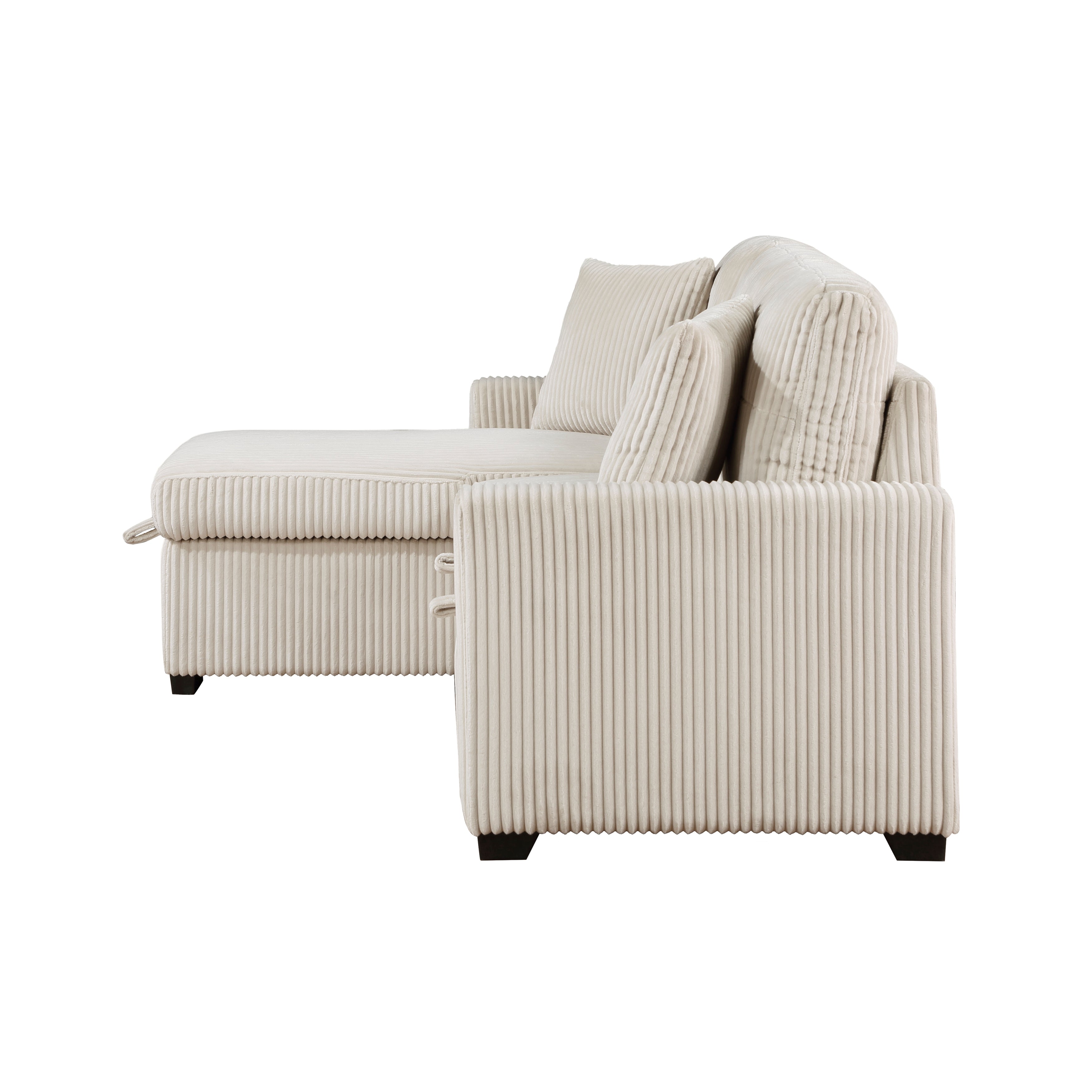 9649BE*SC (3)3-Piece Reversible Sectional with Pull-out Bed and Hidden Storage - 9649BE*SC - Bien Home Furniture & Electronics