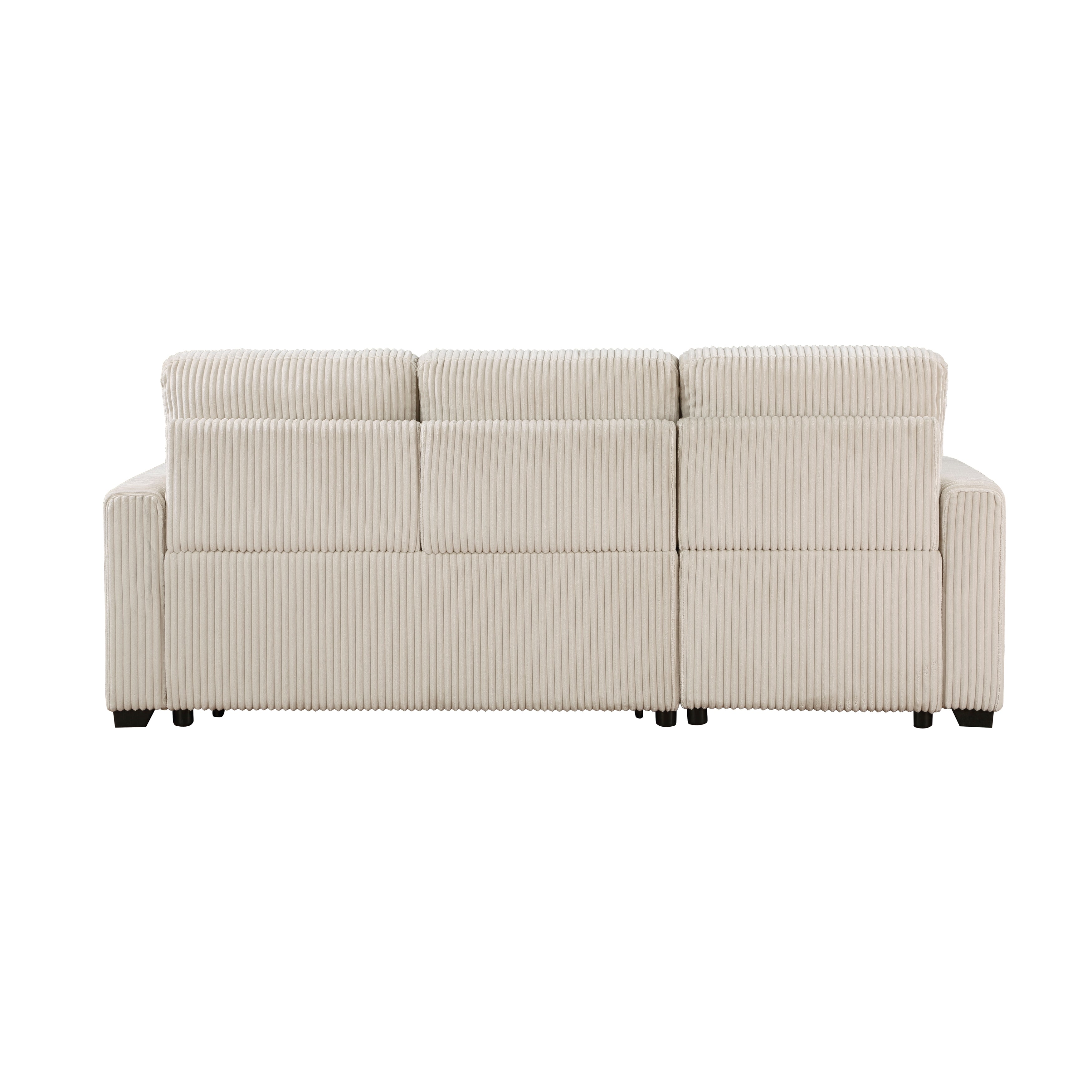 9649BE*SC (3)3-Piece Reversible Sectional with Pull-out Bed and Hidden Storage - 9649BE*SC - Bien Home Furniture & Electronics