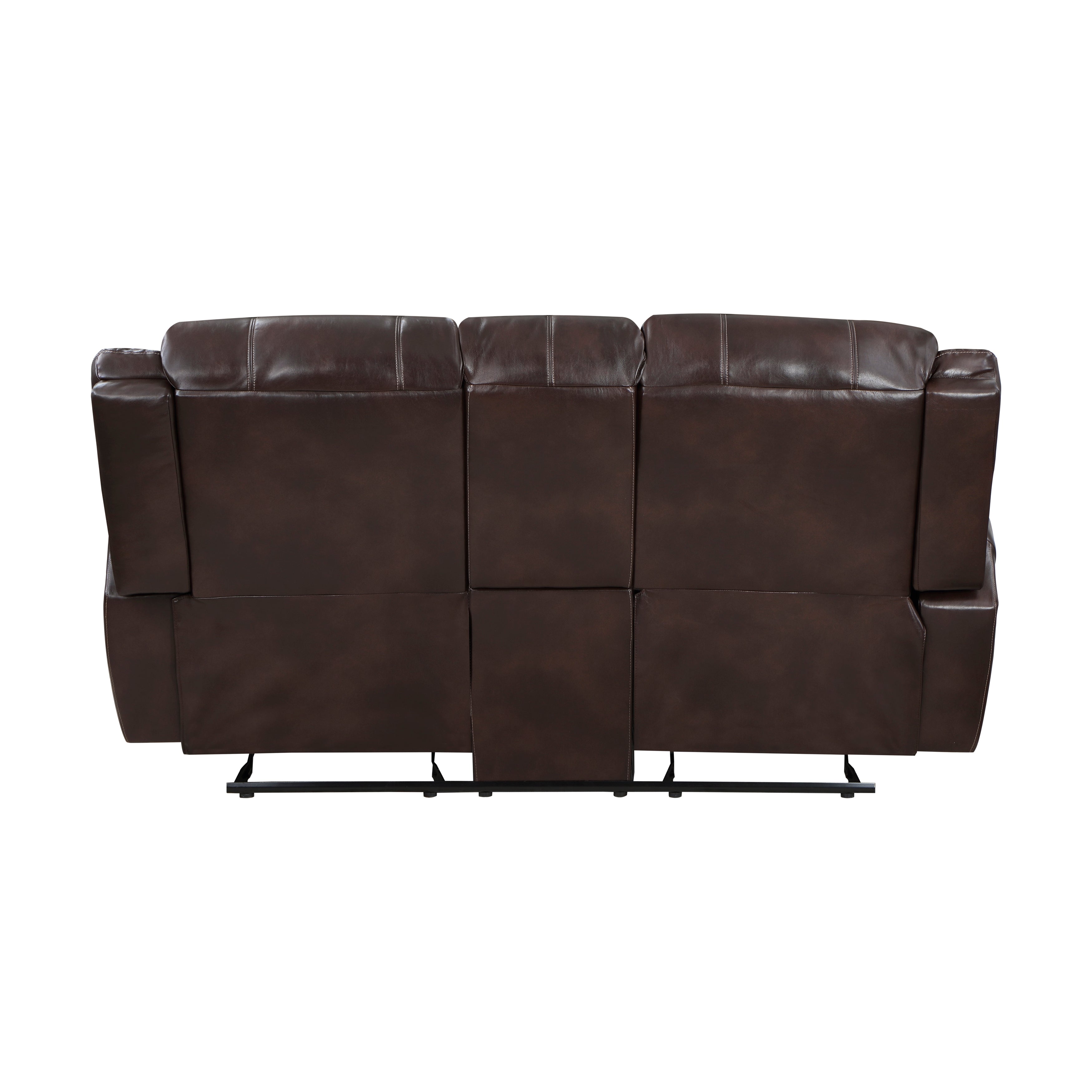 9668NBR-2 Double Glider Reclining Loveseat with Center Console - 9668NBR-2 - Bien Home Furniture & Electronics