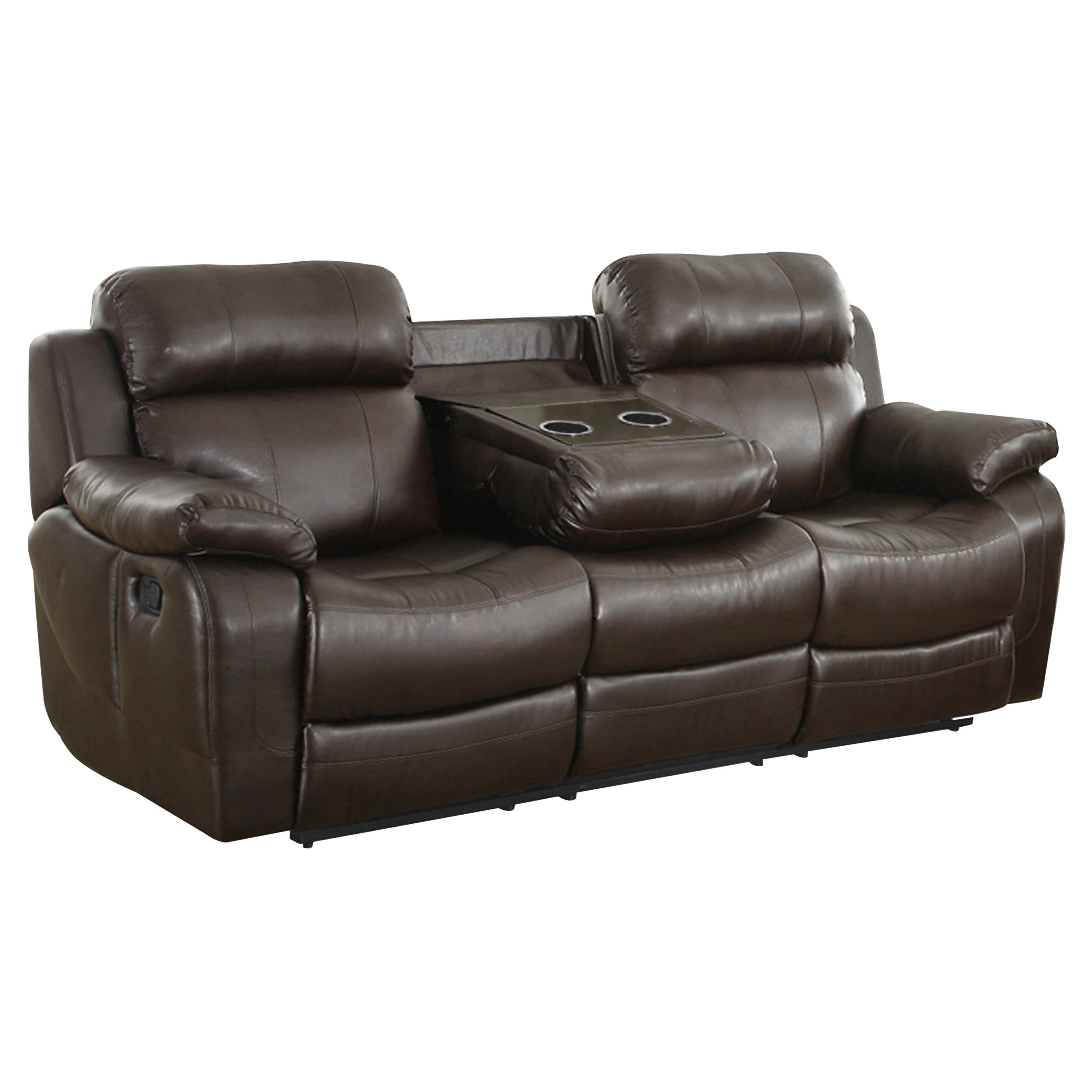 9724BRW*2 2pc Set: Sofa, Love - 9724BRW*2 - Bien Home Furniture & Electronics