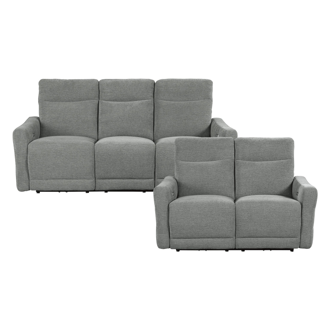 9804DV*2PWH 2pc Set: Sofa, Love (Power) - 9804DV*2PWH - Bien Home Furniture & Electronics