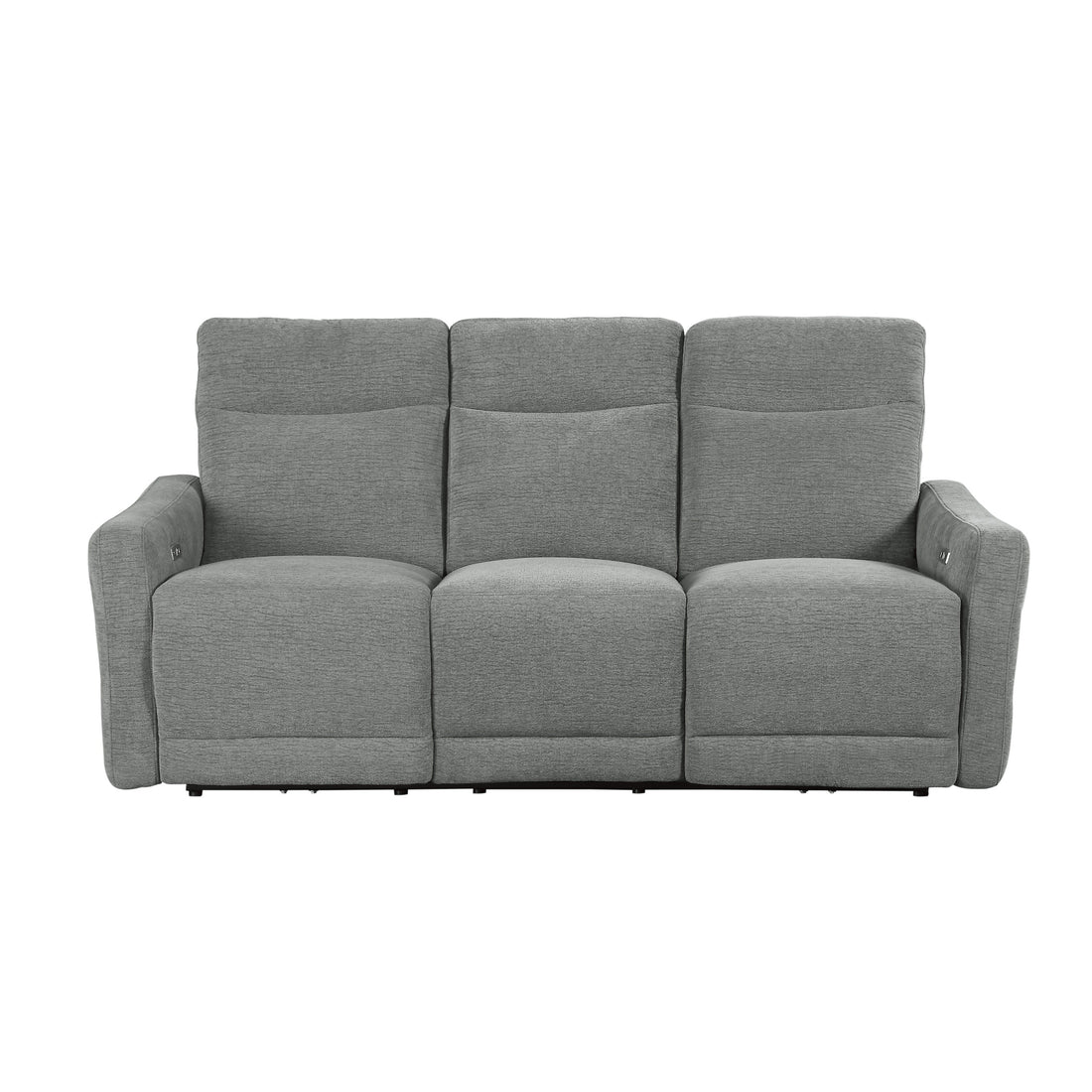 9804DV-3PWH Power Double Lay Flat Reclining Sofa with Power Headrests and USB Ports - 9804DV-3PWH - Bien Home Furniture & Electronics