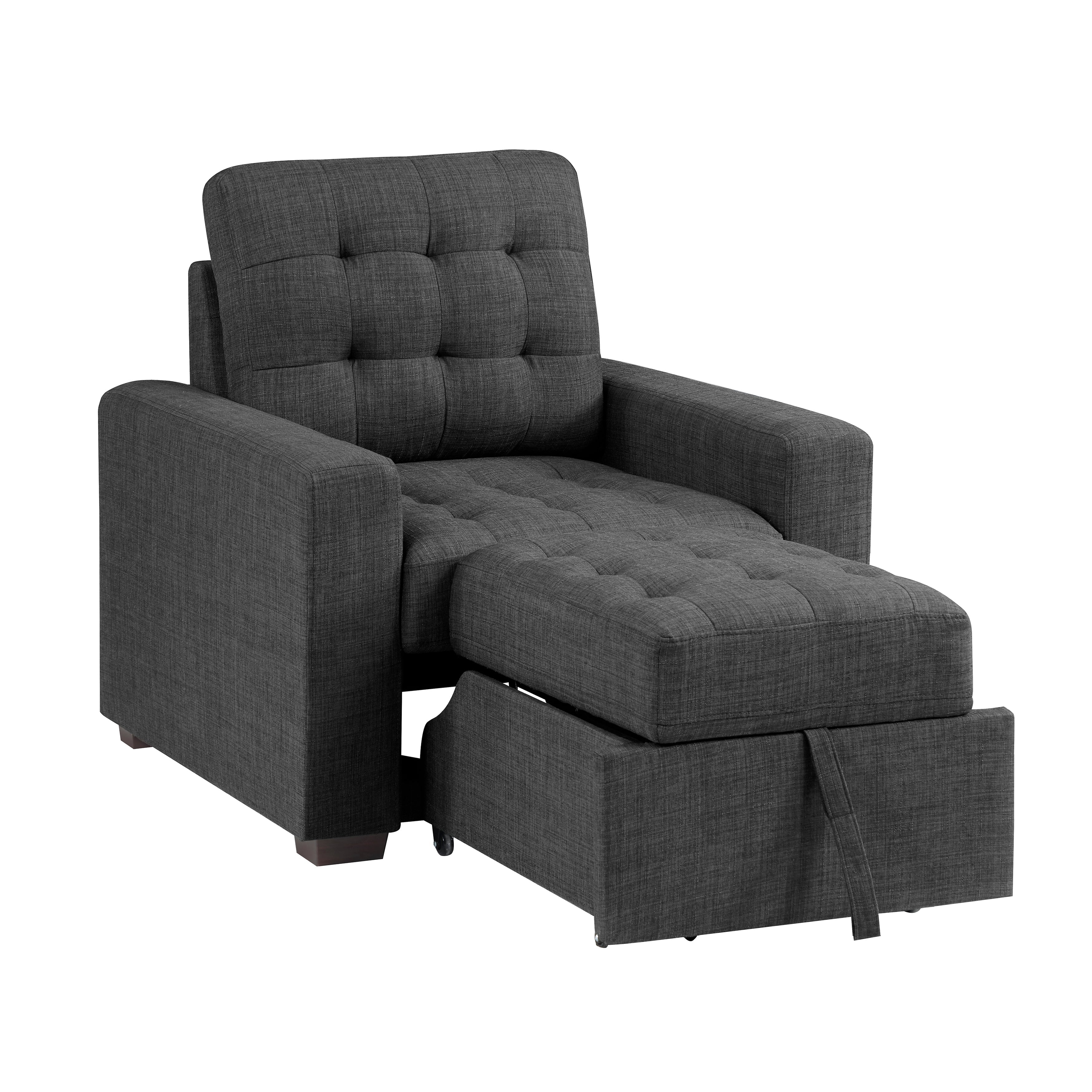 9916DG-1 CHAIR WITH PULL-OUT OTTOMAN - 9916DG-1 - Bien Home Furniture & Electronics