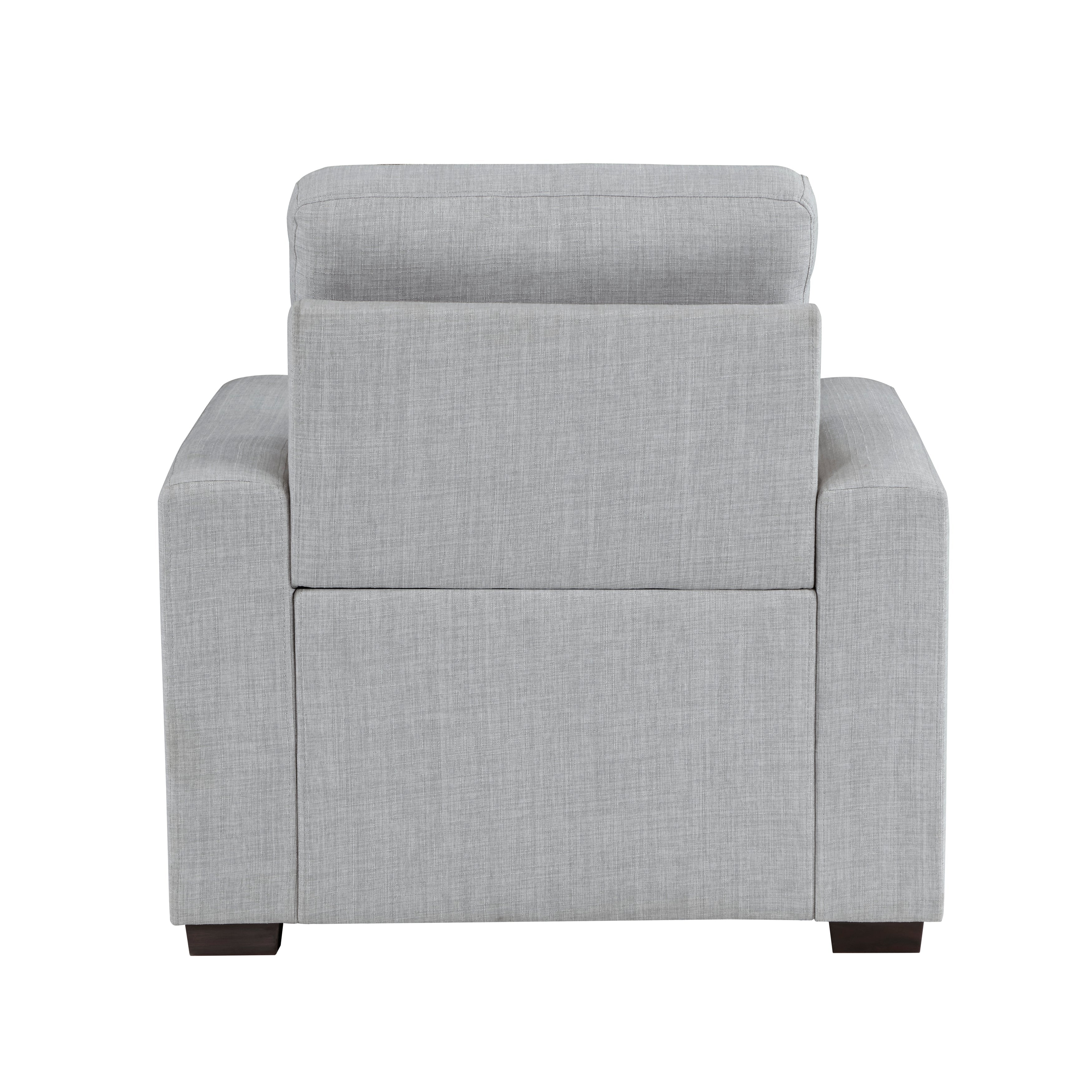 9916GY-1 CHAIR WITH PULL-OUT OTTOMAN - 9916GY-1 - Bien Home Furniture & Electronics