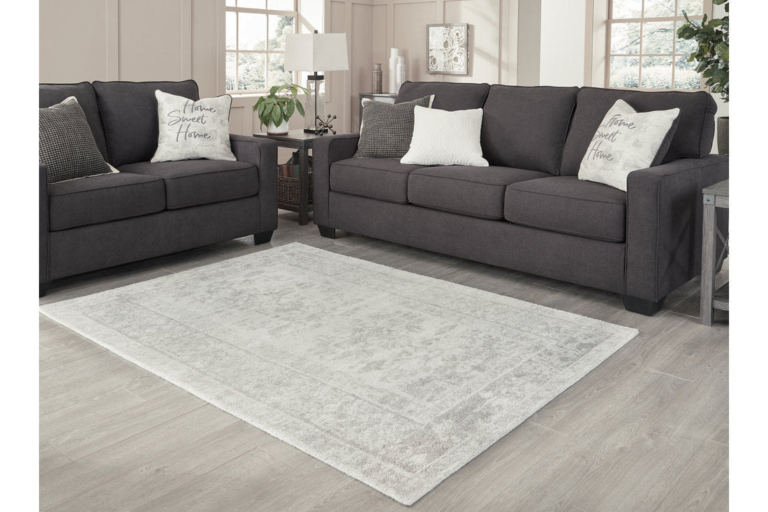 Abanish Gray/Cream Medium Rug - R404802 - Bien Home Furniture &amp; Electronics