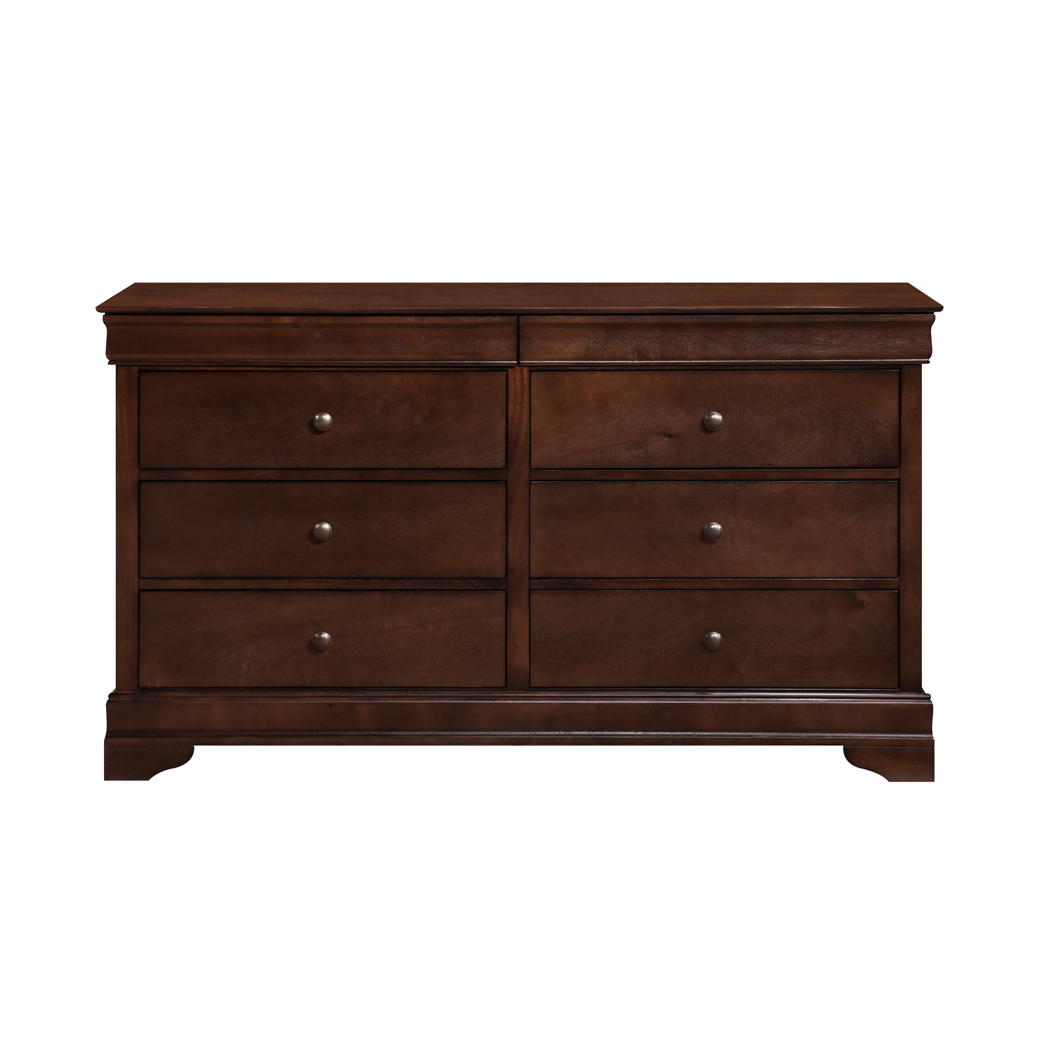 Abbeville Cherry Dresser, Two Hidden Drawers - 1856-5 - Bien Home Furniture & Electronics