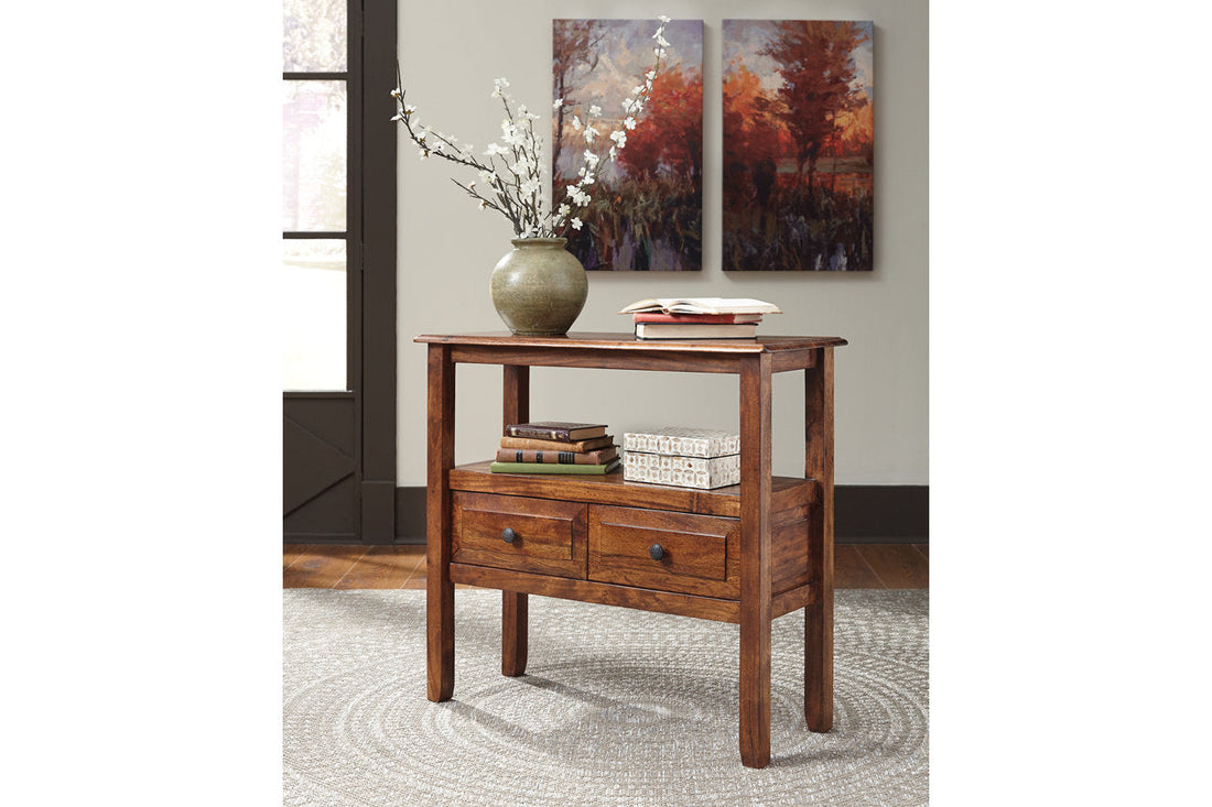 Abbonto Warm Brown Accent Table - T800-124 - Bien Home Furniture &amp; Electronics