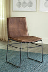 Abbott Antique Brown/Matte Black Upholstered Side Chairs, Set of 2 - 192502 - Bien Home Furniture & Electronics