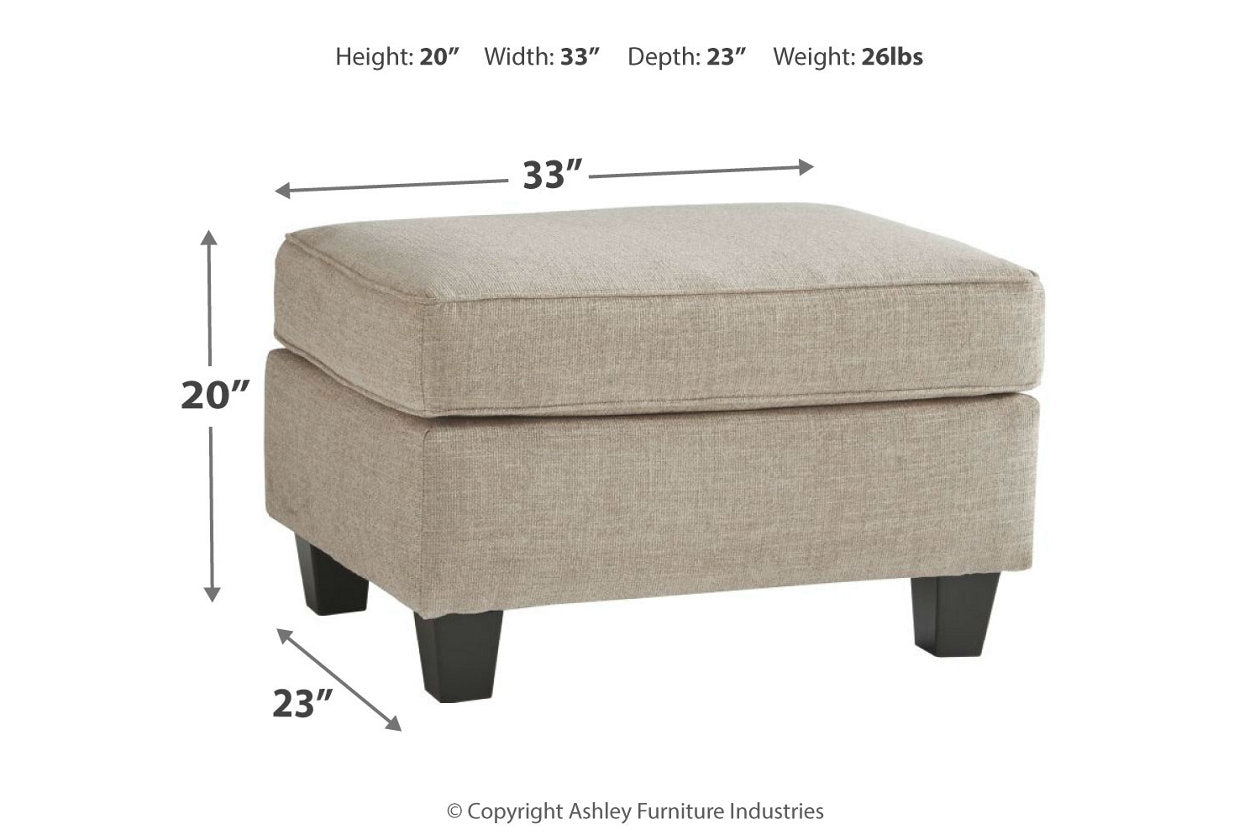 Abney Driftwood Ottoman - 4970114 - Bien Home Furniture & Electronics
