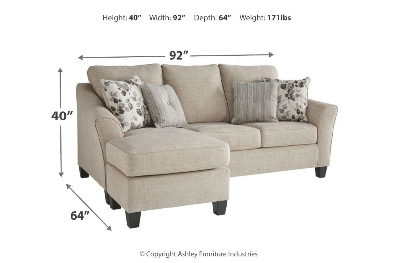 Abney Driftwood Sofa Chaise - 4970118 - Bien Home Furniture & Electronics
