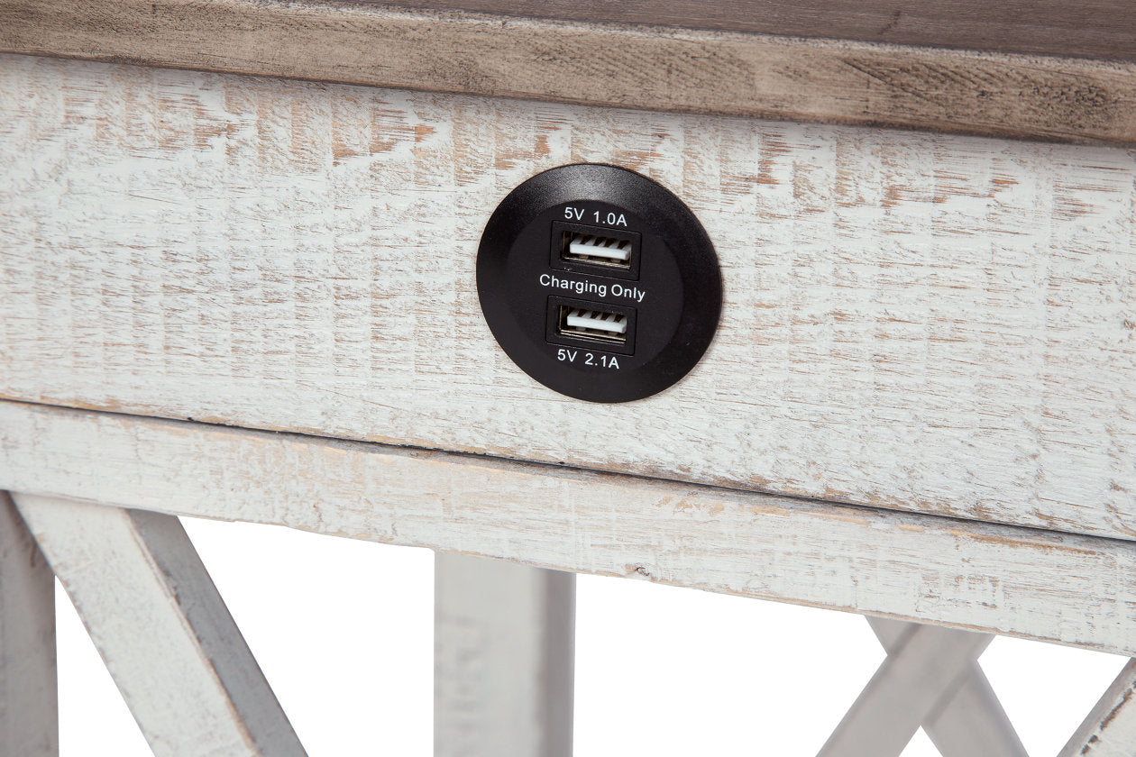 Adalane White/Gray Accent Table - A4000374 - Bien Home Furniture & Electronics