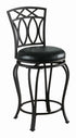 Adamsville Black Upholstered Swivel Counter Height Stool - 122059 - Bien Home Furniture & Electronics