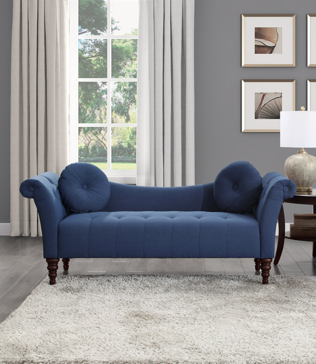 Adira Blue Settee - 1045BU-3 - Bien Home Furniture &amp; Electronics
