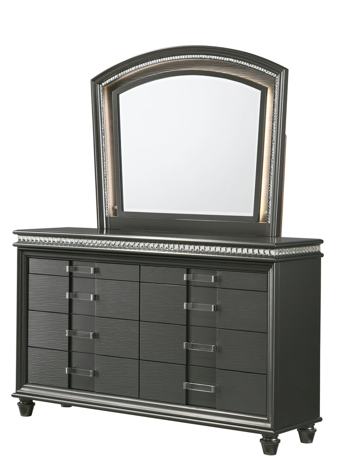 Adira Gray Bedroom Mirror (Mirror Only) - B7880-11 - Bien Home Furniture &amp; Electronics