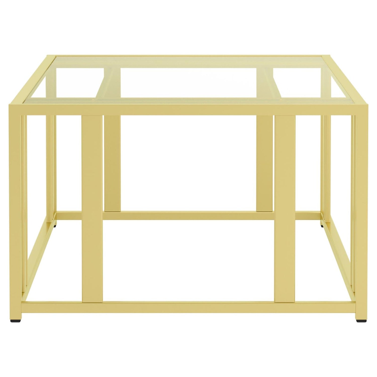 Adri Matte Brass Metal Frame Coffee Table - 723608 - Bien Home Furniture & Electronics