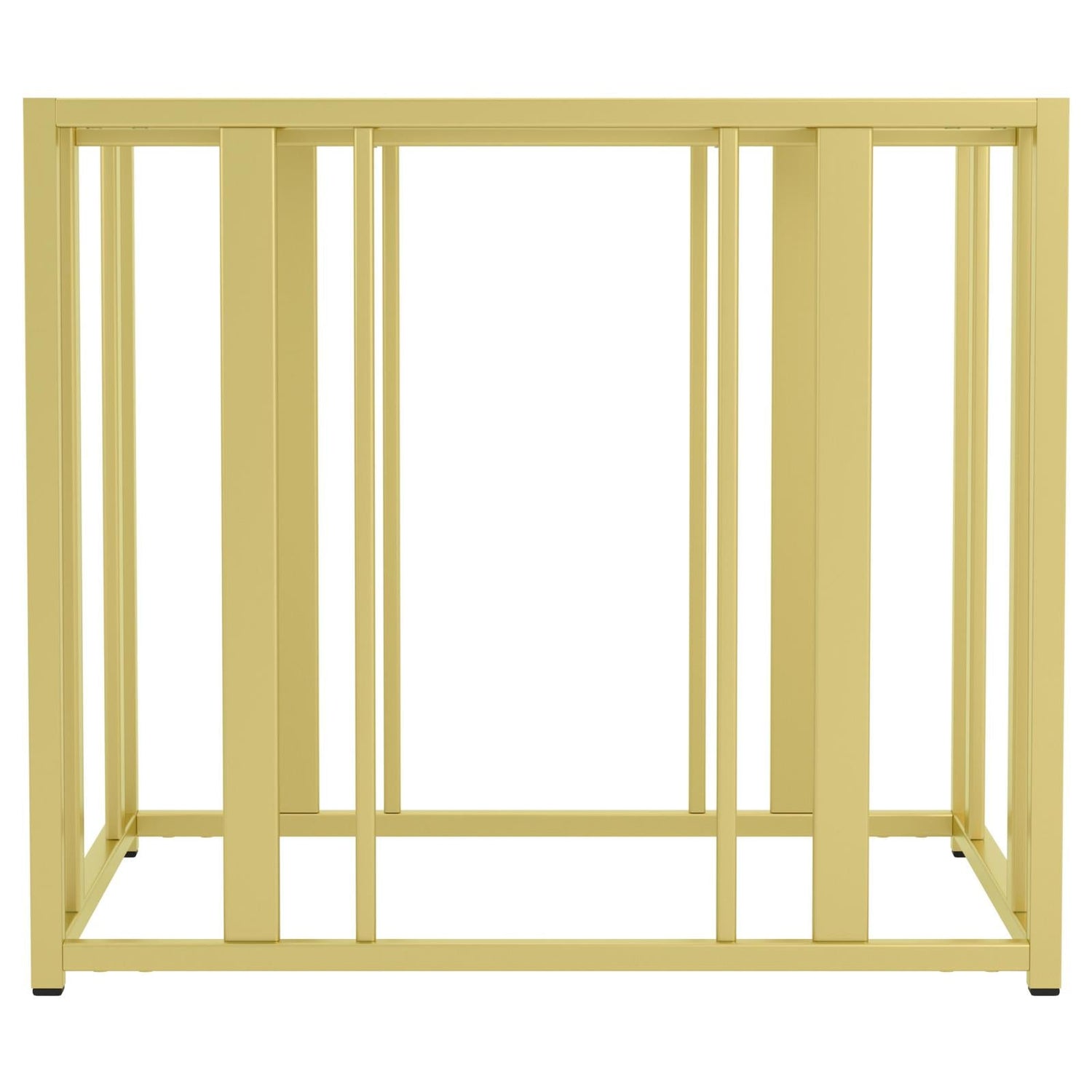 Adri Metal Frame End Table Matte Brass - 723607 - Bien Home Furniture & Electronics