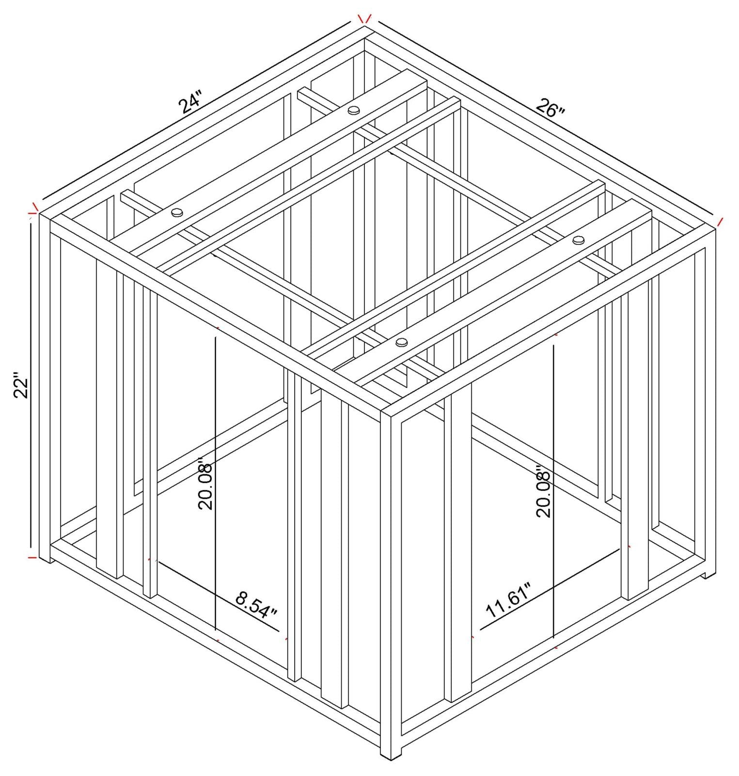 Adri Metal Frame End Table Matte Brass - 723607 - Bien Home Furniture & Electronics