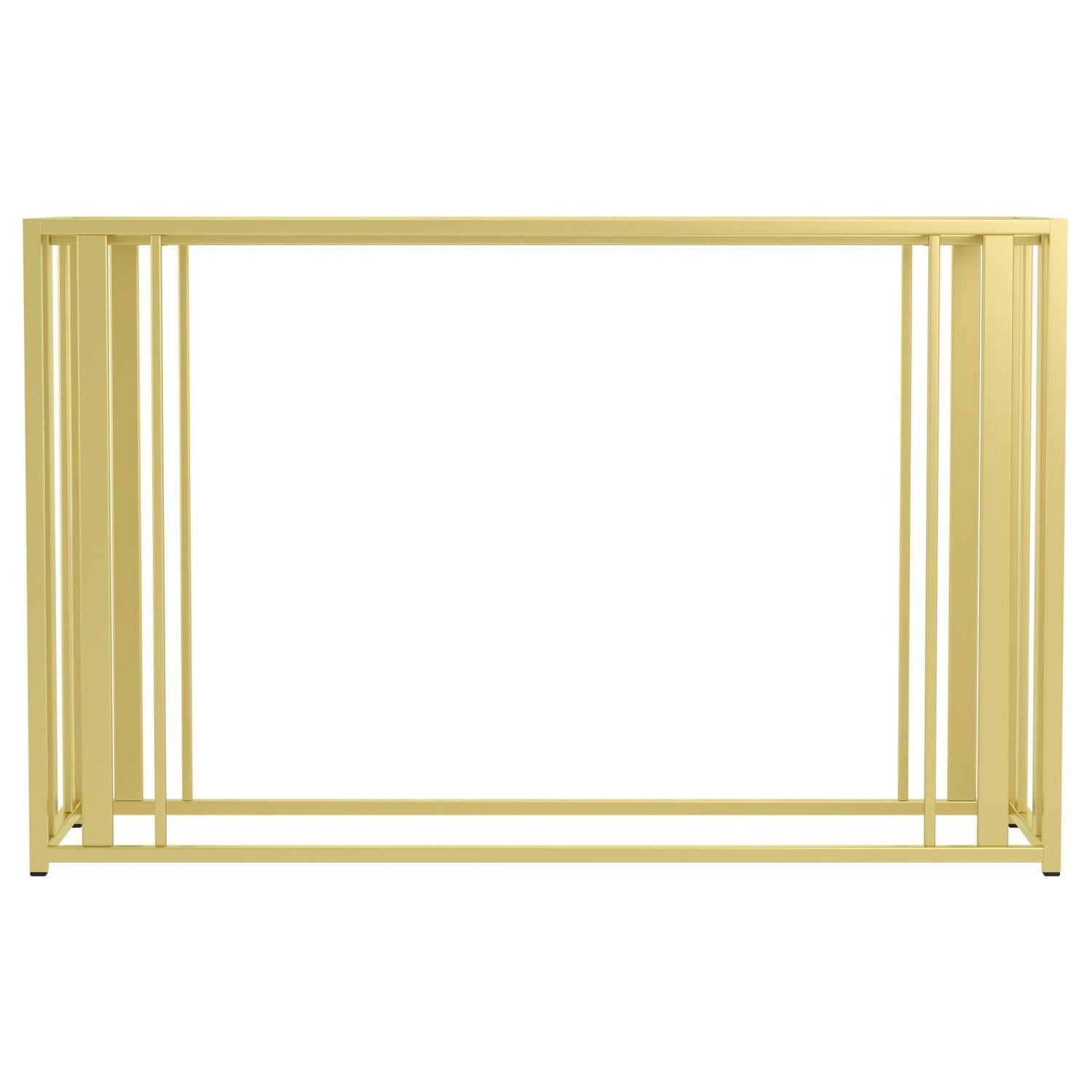 Adri Metal Frame Sofa Table Matte Brass - 723609 - Bien Home Furniture & Electronics