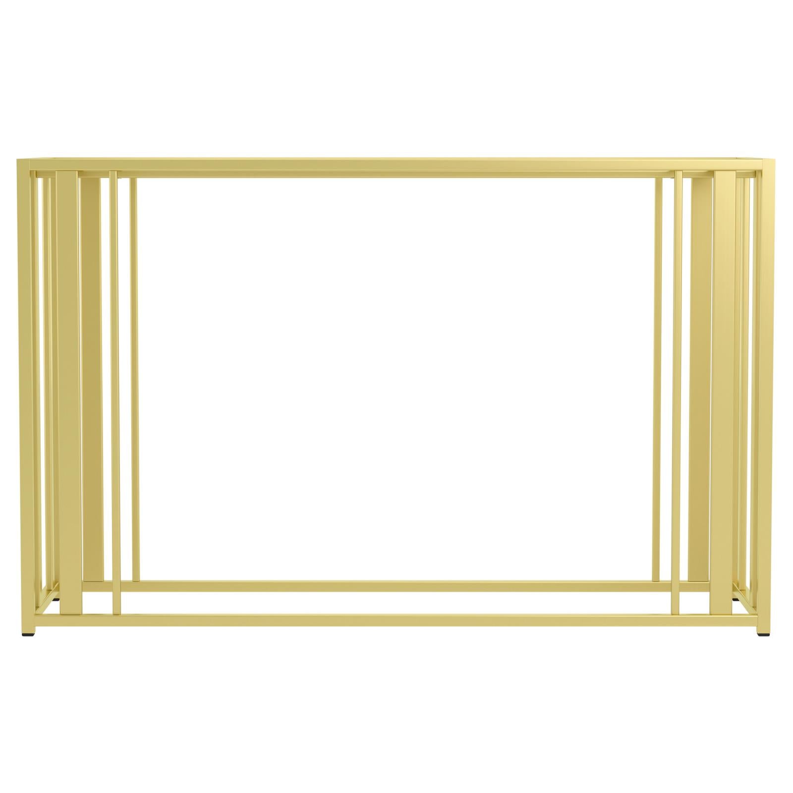 Adri Metal Frame Sofa Table Matte Brass - 723609 - Bien Home Furniture &amp; Electronics