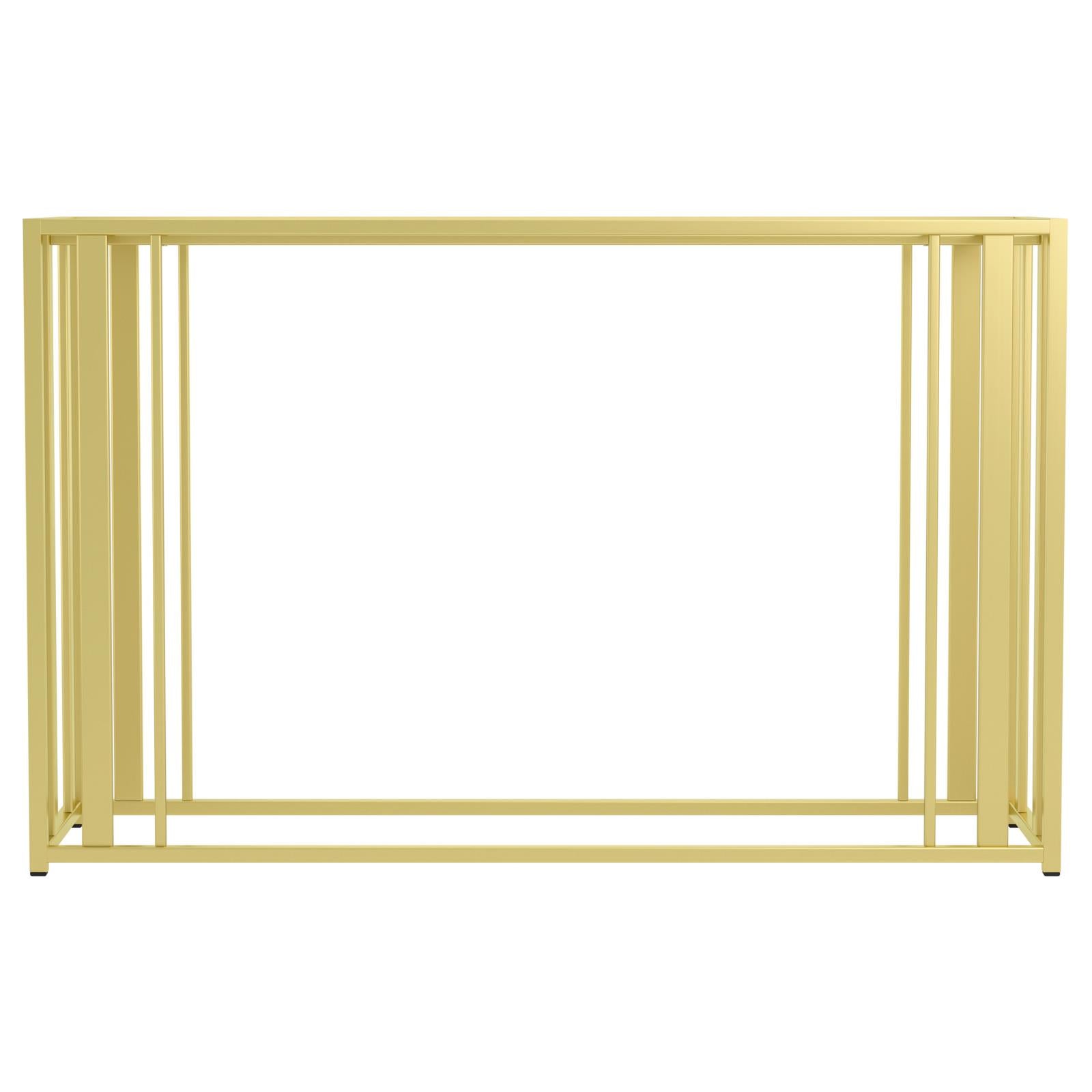 Adri Metal Frame Sofa Table Matte Brass - 723609 - Bien Home Furniture & Electronics