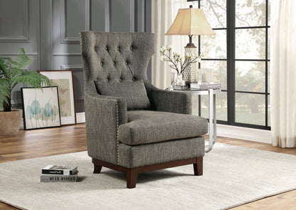 Adriano Brownish Gray Accent Chair - 1217F3S - Bien Home Furniture &amp; Electronics