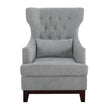 Adriano Light Gray Accent Chair - 1217F5S - Bien Home Furniture & Electronics