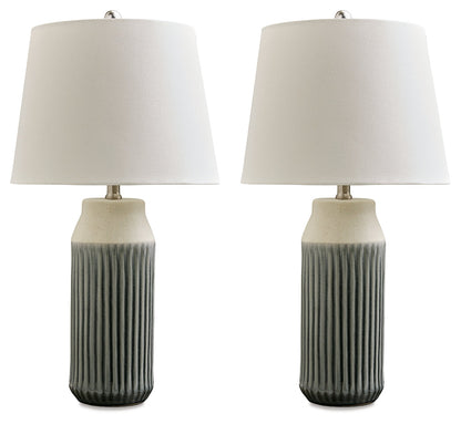 Afener Blue/Beige Table Lamp (Set of 2) - L177984 - Bien Home Furniture &amp; Electronics