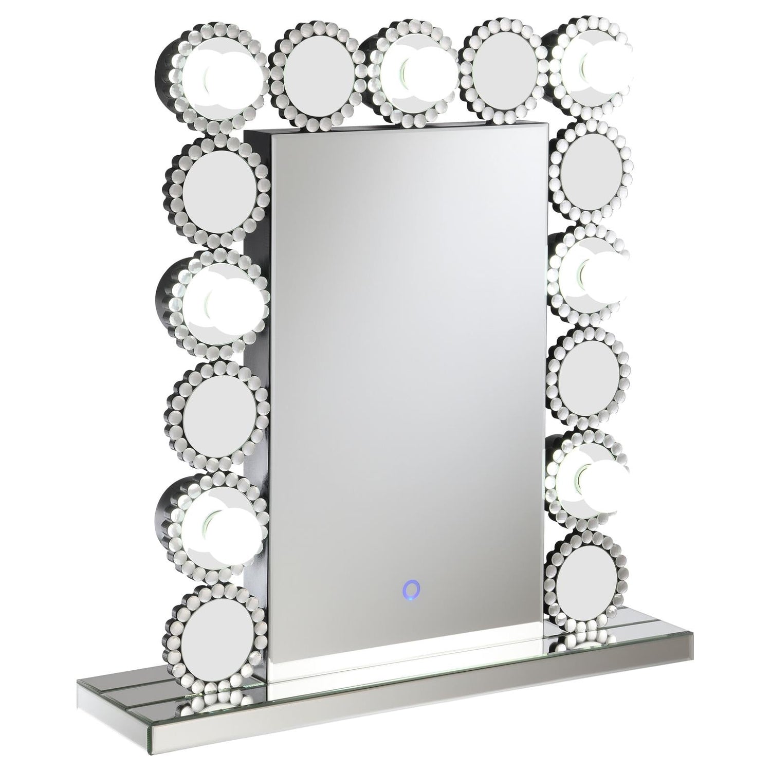 Aghes Rectangular Table Mirror with LED Lighting Mirror - 961624 - Bien Home Furniture & Electronics