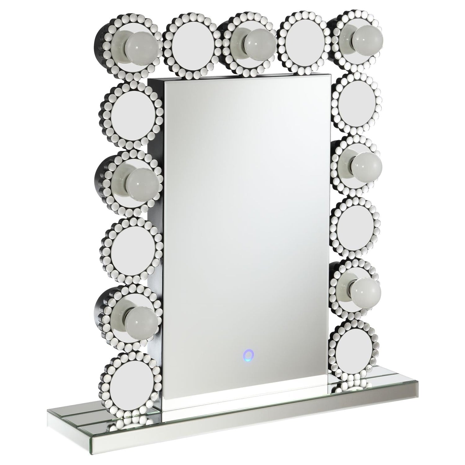 Aghes Rectangular Table Mirror with LED Lighting Mirror - 961624 - Bien Home Furniture & Electronics