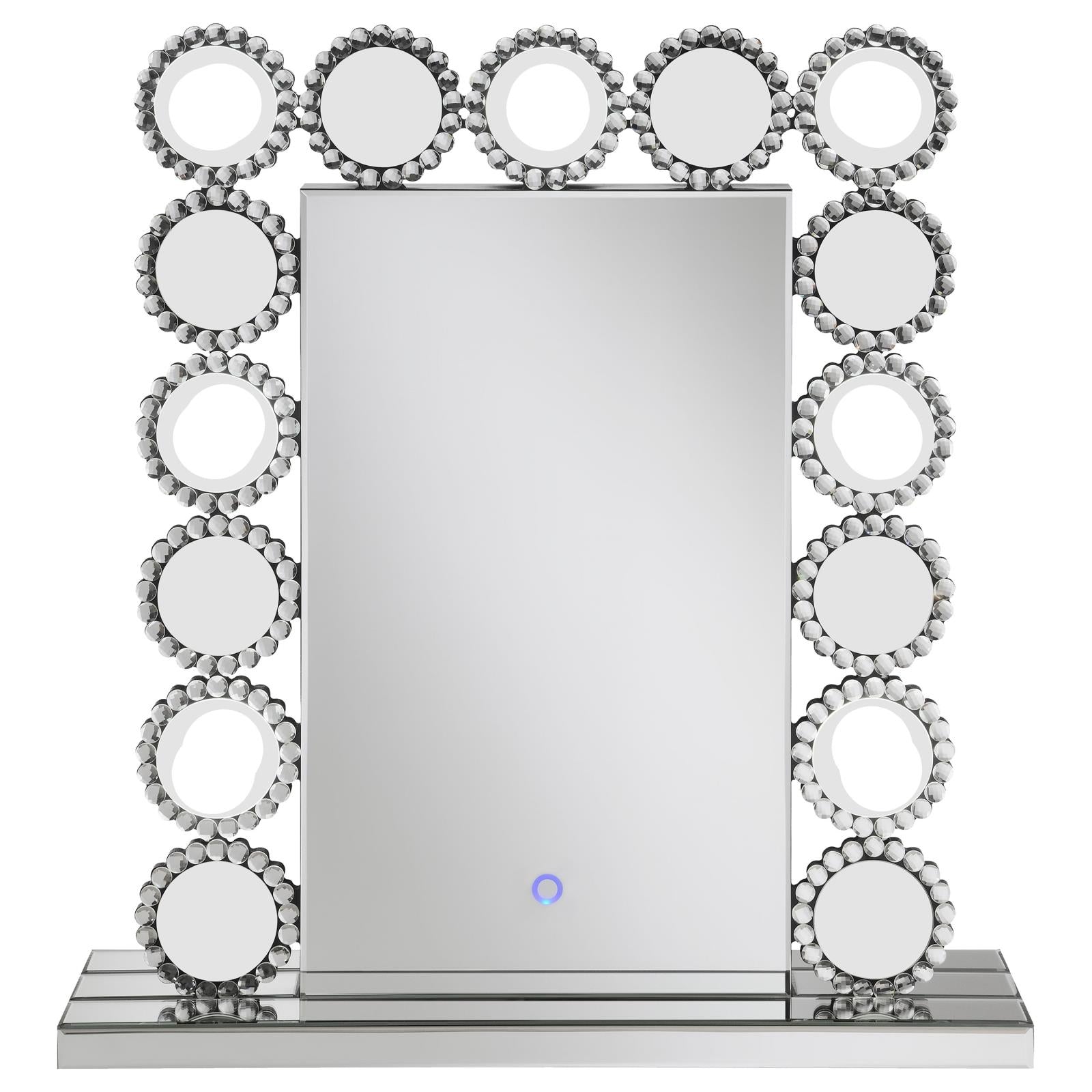 Aghes Rectangular Table Mirror with LED Lighting Mirror - 961624 - Bien Home Furniture & Electronics