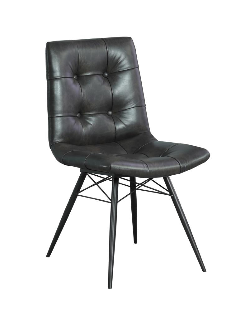 Aiken Charcoal Tufted Dining Chairs, Set of 4 - 110302 - Bien Home Furniture & Electronics