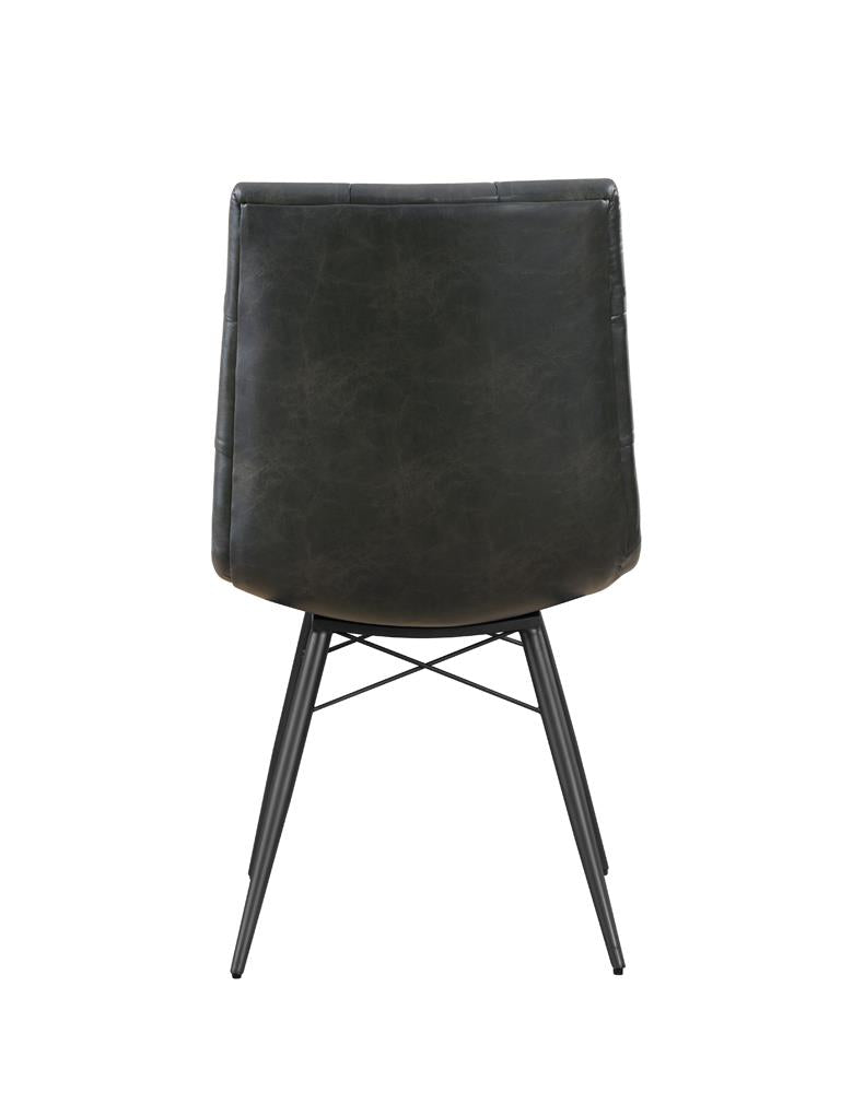 Aiken Charcoal Tufted Dining Chairs, Set of 4 - 110302 - Bien Home Furniture & Electronics