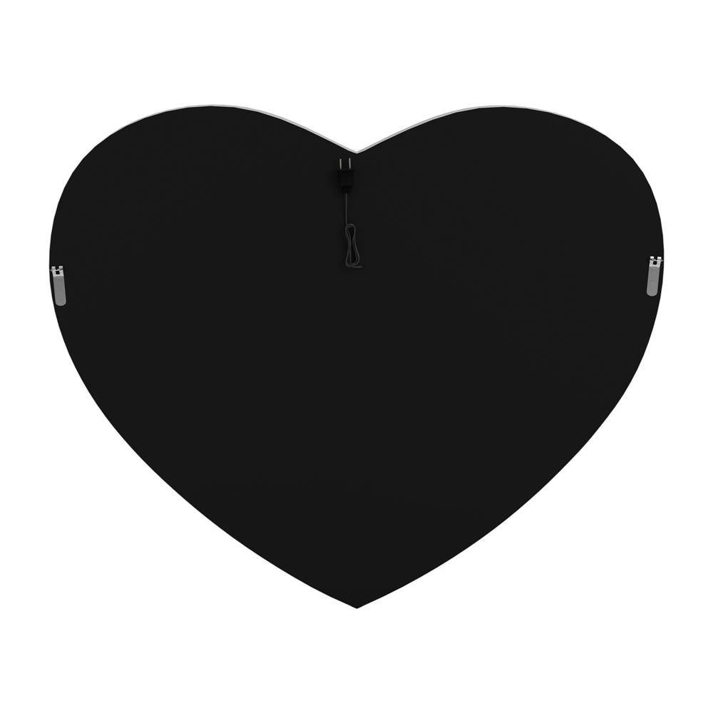 Aiko Silver Heart Shape Wall Mirror - 961535 - Bien Home Furniture & Electronics