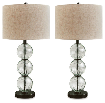 Airbal Clear/Black Table Lamp (Set of 2) - L431604 - Bien Home Furniture &amp; Electronics
