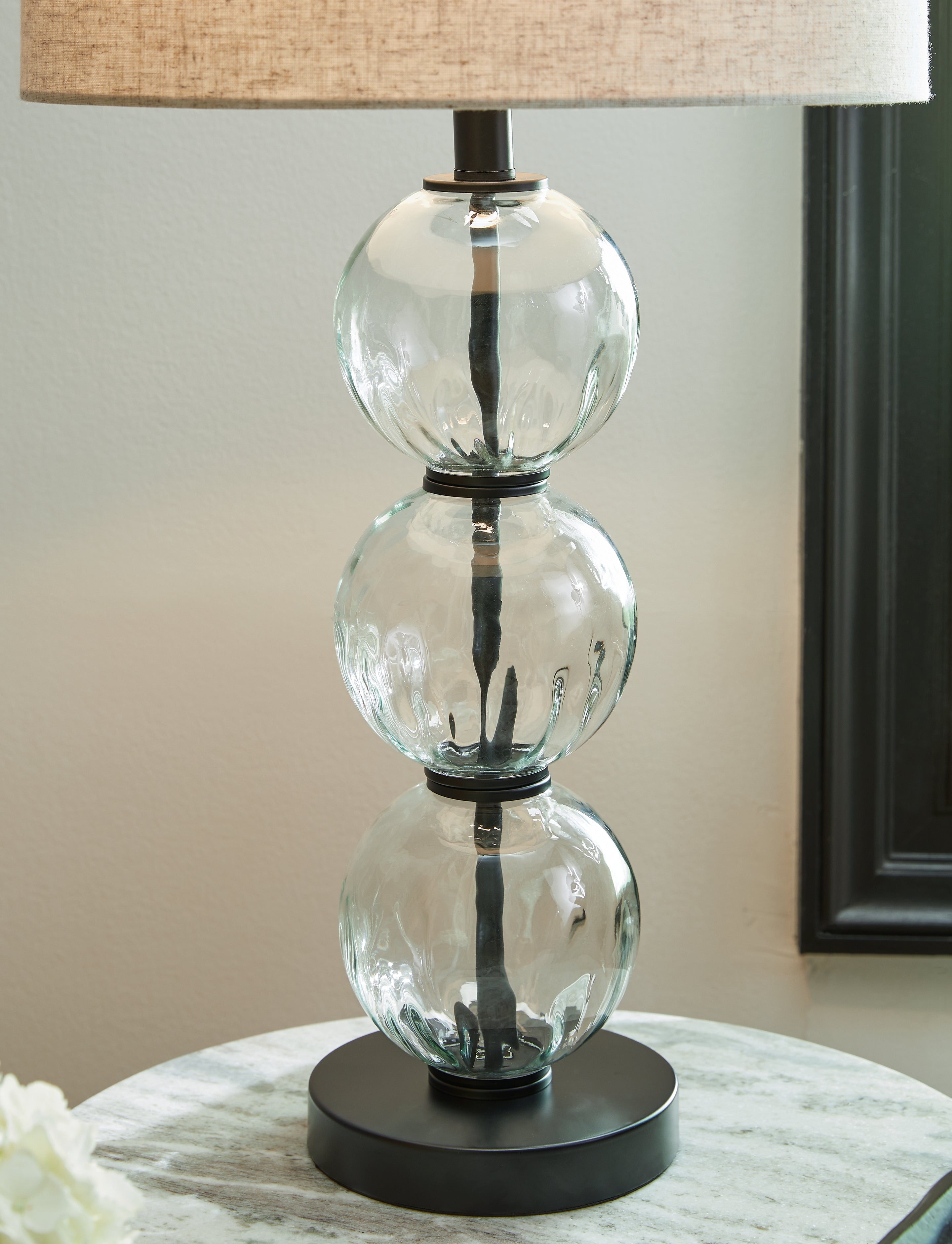 Airbal Clear/Black Table Lamp (Set of 2) - L431604 - Bien Home Furniture & Electronics