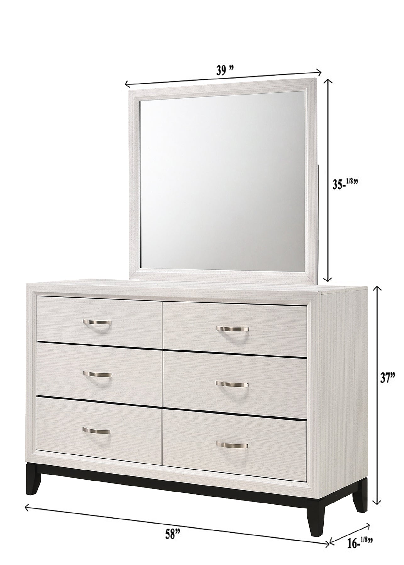 Akerson Chalk Dresser - B4610-1 - Bien Home Furniture & Electronics
