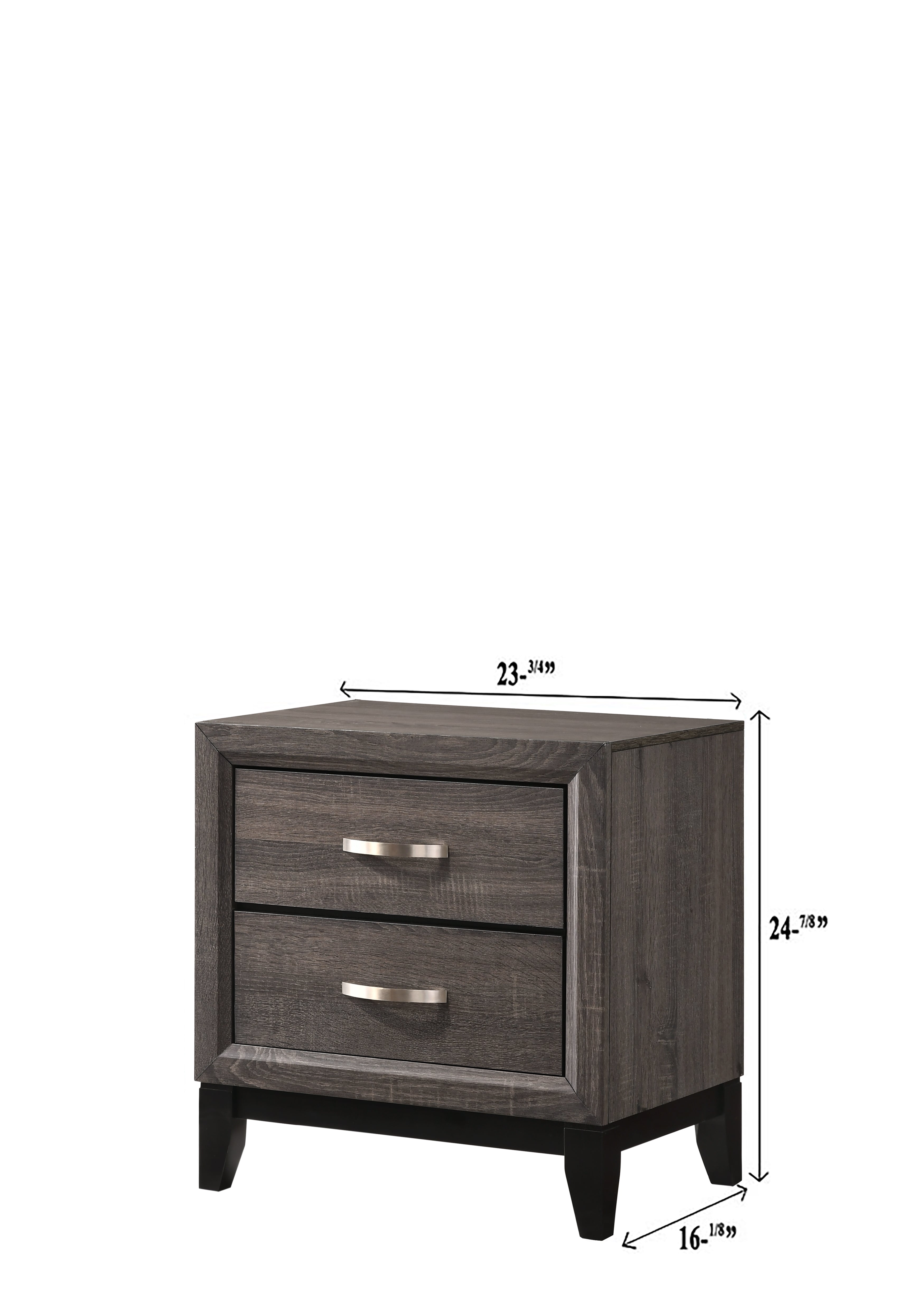 Akerson Gray Nightstand - B4620-2 - Bien Home Furniture &amp; Electronics