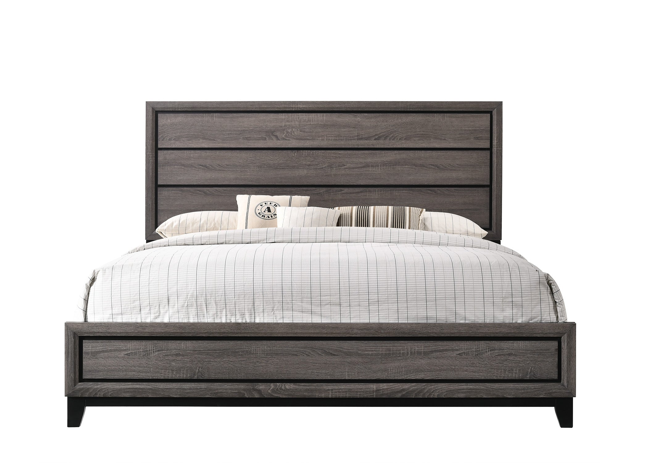 Akerson Gray Panel Bedroom Set - SET | B4620-Q-HBFB | B4620-KQ-RAIL | B4620-2 | B4620-4 - Bien Home Furniture & Electronics