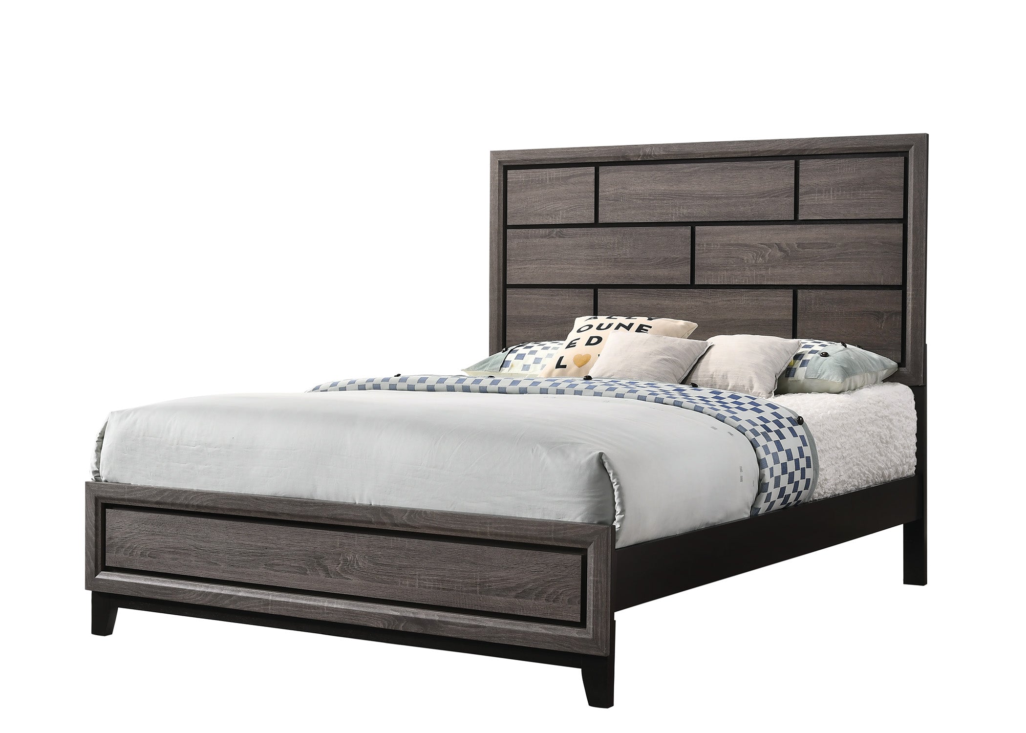 Akerson Gray Panel Bedroom Set - SET | B4620-Q-HBFB | B4620-KQ-RAIL | B4620-2 | B4620-4 - Bien Home Furniture & Electronics