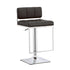Alameda Chrome/Black Adjustable Bar Stool - 100194 - Bien Home Furniture & Electronics