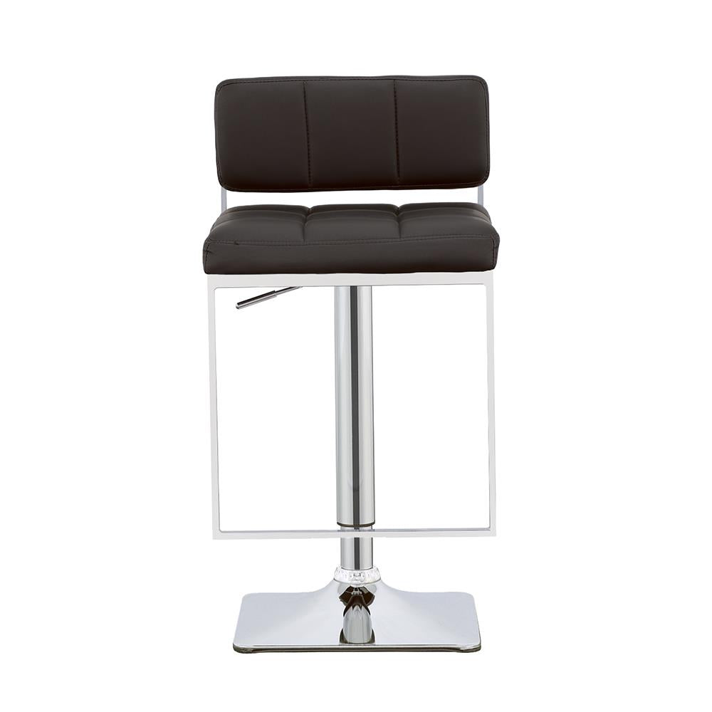Alameda Chrome/Black Adjustable Bar Stool - 100194 - Bien Home Furniture & Electronics